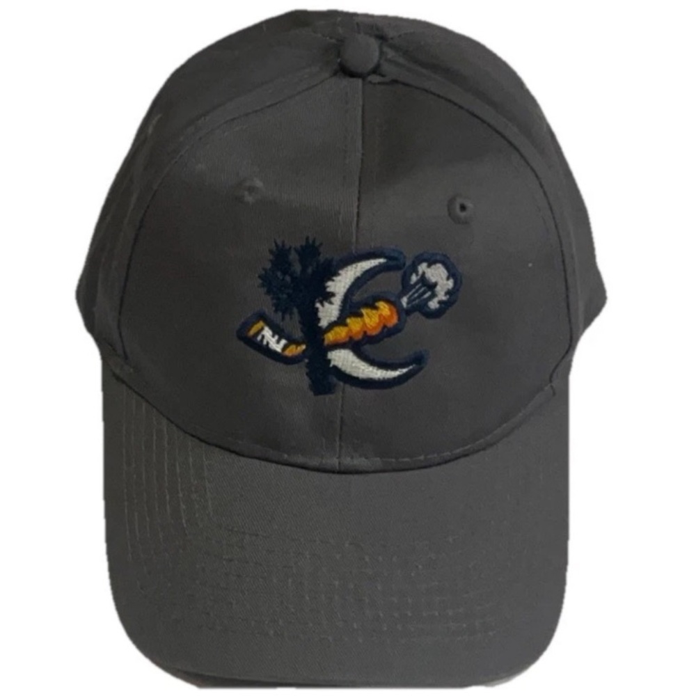 Greenville Swamp Rabbits ECHL Hockey Gray Embroidered Adult StrapBack Hat RARE